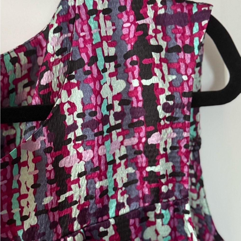 Attention Multi-Colored Textured Shift Dress, Siz… - image 2